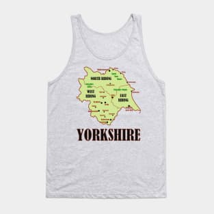 Yorkshire Map Tank Top